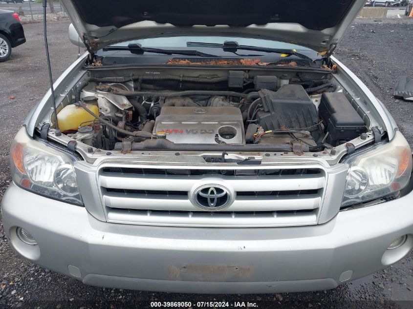 2006 Toyota Highlander V6 VIN: JTEEP21A360169003 Lot: 39869050