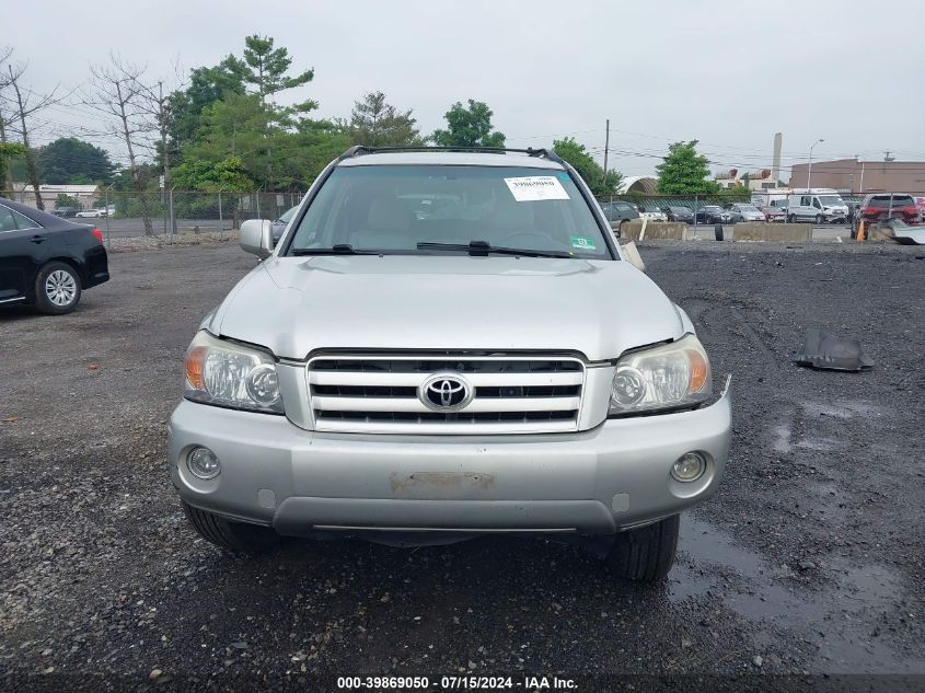 2006 Toyota Highlander V6 VIN: JTEEP21A360169003 Lot: 39869050