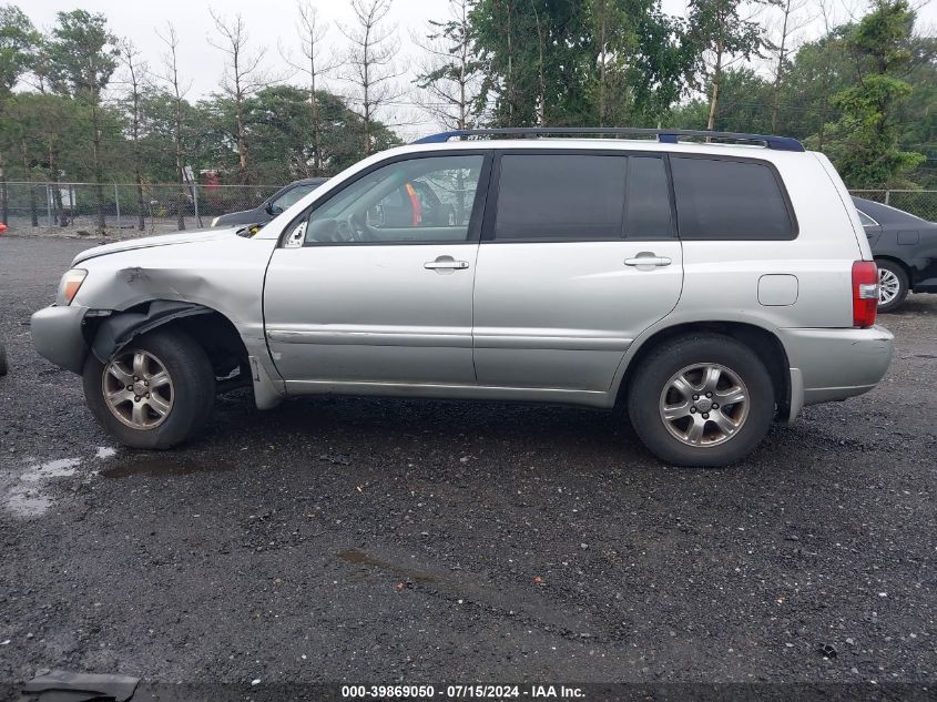 2006 Toyota Highlander V6 VIN: JTEEP21A360169003 Lot: 39869050