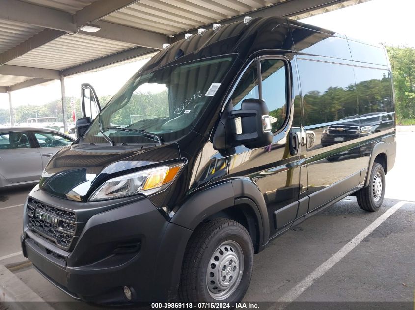 2024 Ram Promaster 2500 Tradesman High Roof 136 Wb W/Pass Seat VIN: 3C6LRVCGXRE146295 Lot: 39869118
