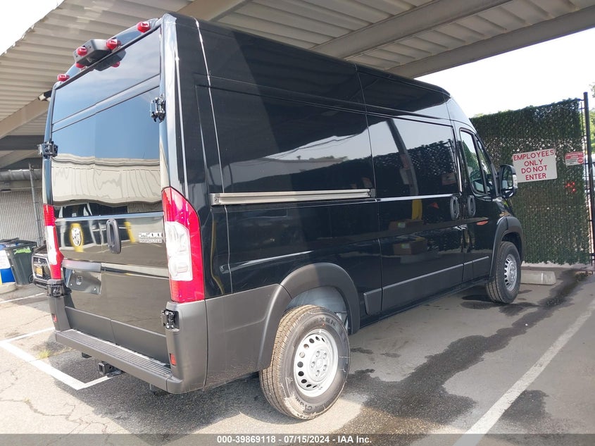 2024 Ram Promaster 2500 Tradesman High Roof 136 Wb W/Pass Seat VIN: 3C6LRVCGXRE146295 Lot: 39869118