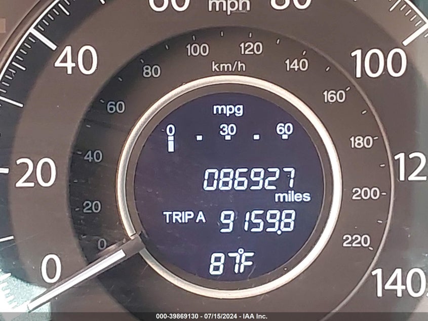 2014 Honda Cr-V Ex-L VIN: 2HKRM4H72EH697055 Lot: 39869130