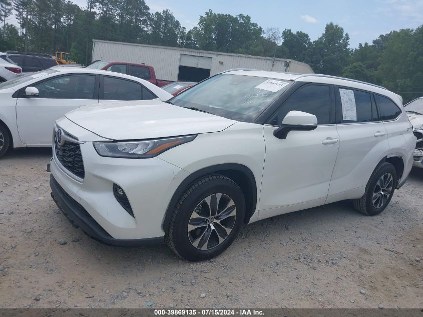 2020 Toyota Highlander Xle VIN: 5TDGZRAH8LS022777 Lot: 39869135