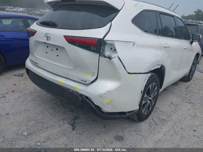 2020 Toyota Highlander Xle VIN: 5TDGZRAH8LS022777 Lot: 39869135