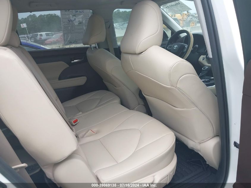 2020 Toyota Highlander Xle VIN: 5TDGZRAH8LS022777 Lot: 39869135