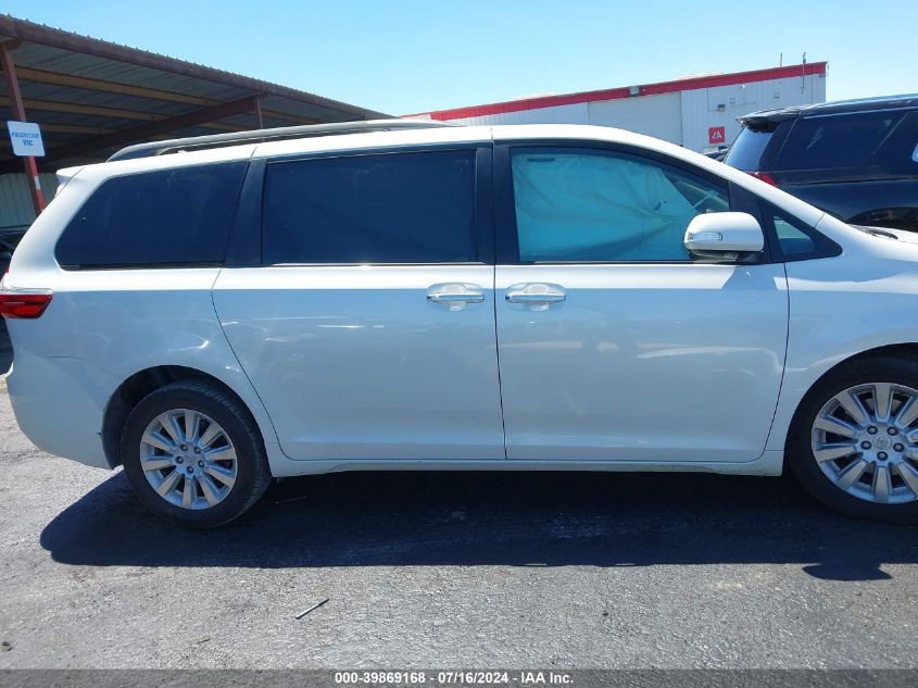 5TDYK3DC5FS629598 2015 Toyota Sienna Limited 7 Passenger