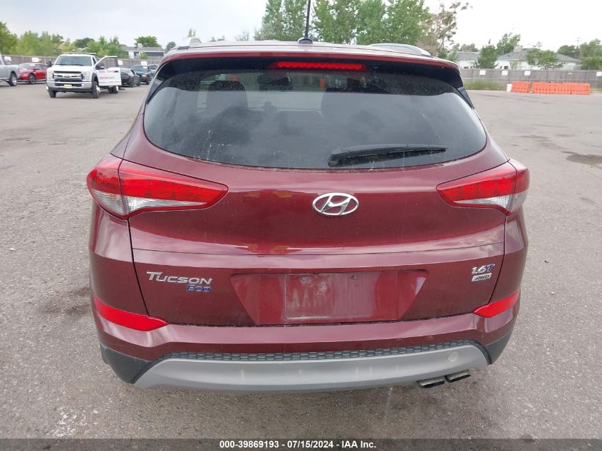 2017 Hyundai Tucson Eco VIN: KM8J3CA26HU341819 Lot: 39869193