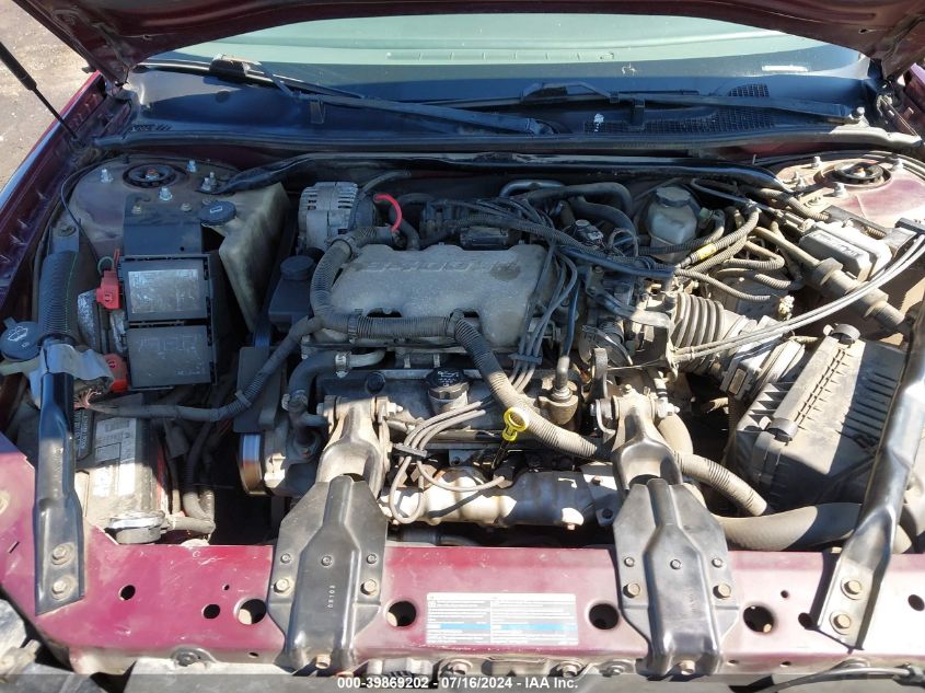 2003 Chevrolet Impala VIN: 2G1WF52EX39355615 Lot: 39869202