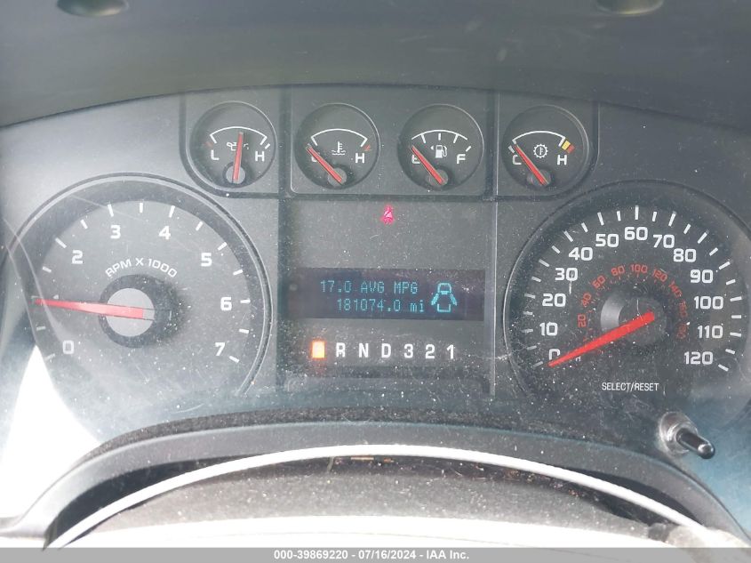 2009 Ford F-150 Stx/Xl/Xlt VIN: 1FTRX148X9FB25560 Lot: 39869220