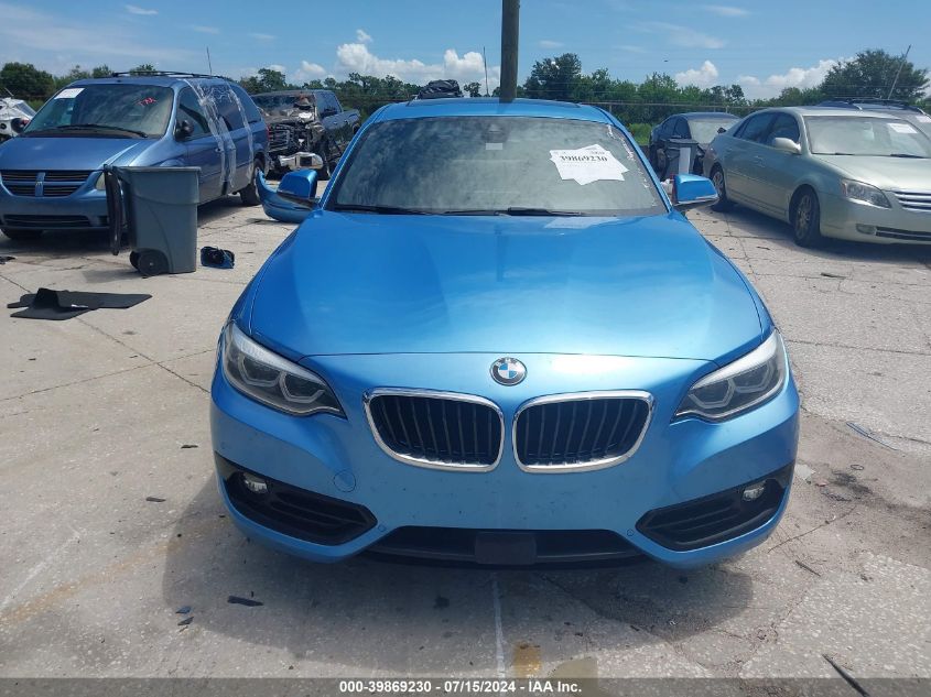 2019 BMW 230I VIN: WBA2J1C58KVD10180 Lot: 39869230