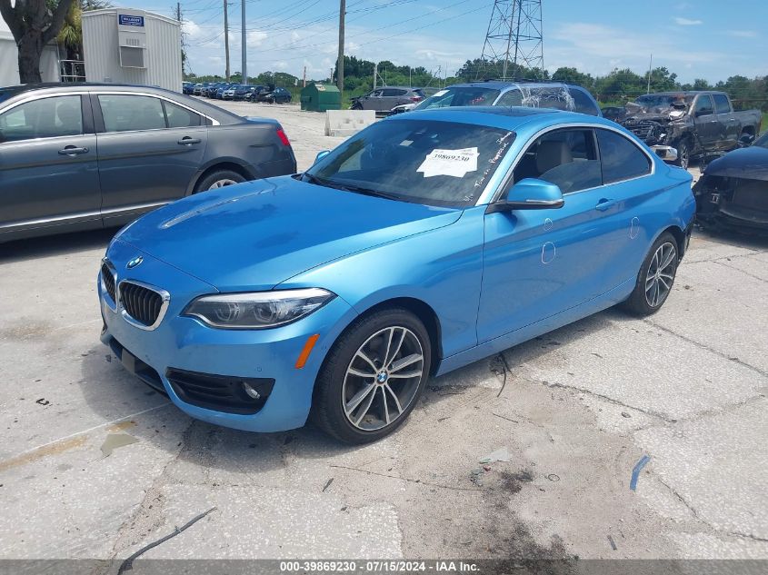 2019 BMW 230I VIN: WBA2J1C58KVD10180 Lot: 39869230