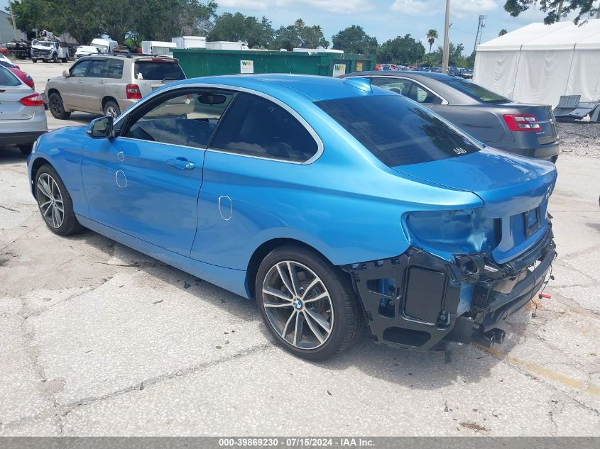 2019 BMW 230I VIN: WBA2J1C58KVD10180 Lot: 39869230