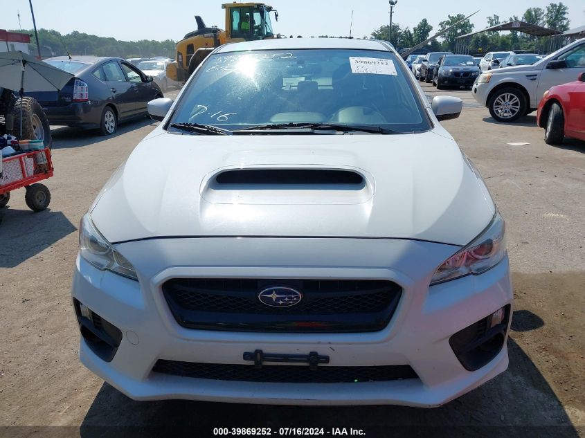 2015 Subaru Wrx VIN: JF1VA1A68F9826794 Lot: 39869252