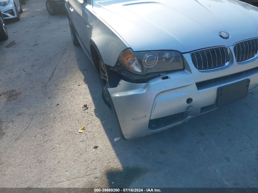 2006 BMW X3 3.0I VIN: WBXPA93416WG81828 Lot: 39869260
