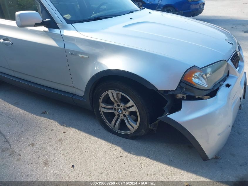 2006 BMW X3 3.0I VIN: WBXPA93416WG81828 Lot: 39869260