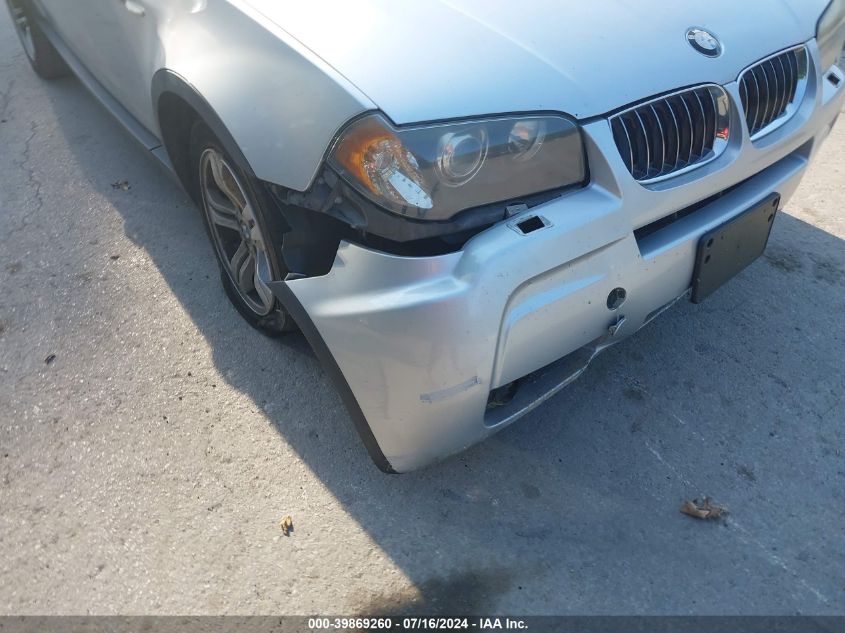 2006 BMW X3 3.0I VIN: WBXPA93416WG81828 Lot: 39869260