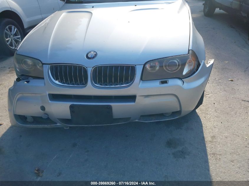 2006 BMW X3 3.0I VIN: WBXPA93416WG81828 Lot: 39869260