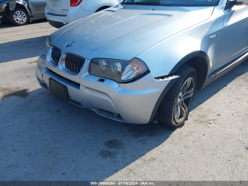 2006 BMW X3 3.0I VIN: WBXPA93416WG81828 Lot: 39869260