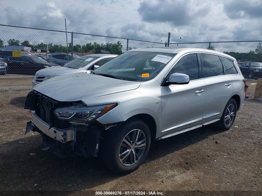 2020 Infiniti Qx60 Pure Awd VIN: 5N1DL0MM0LC530490 Lot: 39869276