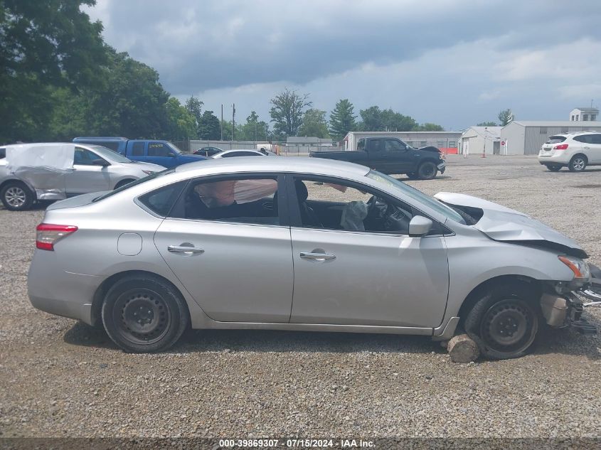 2014 Nissan Sentra Fe+ S/Fe+ Sv/S/Sl/Sr/Sv VIN: 3N1AB7AP0EL668297 Lot: 39869307