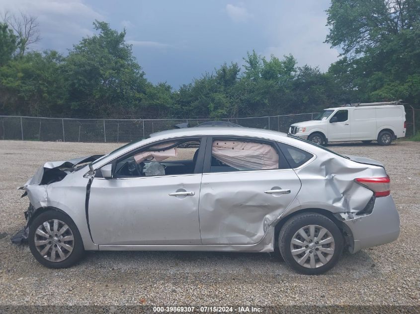 2014 Nissan Sentra Fe+ S/Fe+ Sv/S/Sl/Sr/Sv VIN: 3N1AB7AP0EL668297 Lot: 39869307