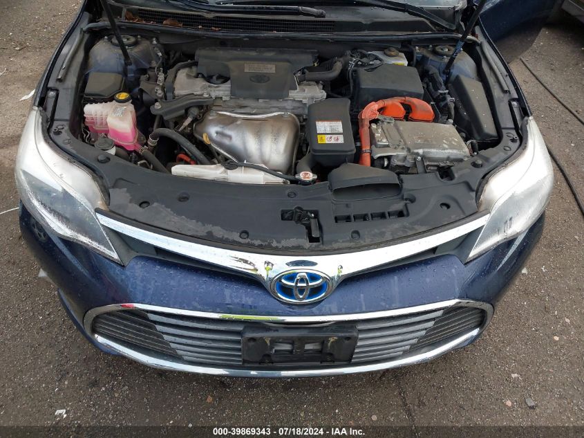 2016 Toyota Avalon Hybrid Xle Premium VIN: 4T1BD1EB9GU0SS039 Lot: 39869343