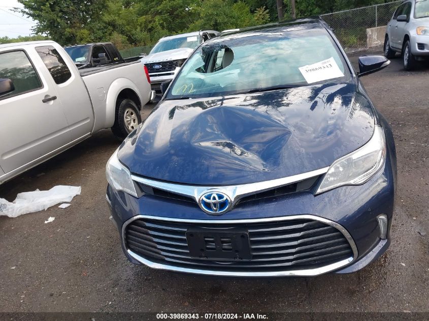 2016 Toyota Avalon Hybrid Xle Premium VIN: 4T1BD1EB9GU0SS039 Lot: 39869343