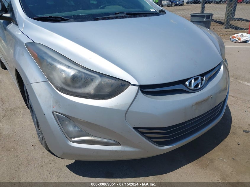 2014 Hyundai Elantra Limited VIN: 5NPDH4AE5EH509877 Lot: 39869351
