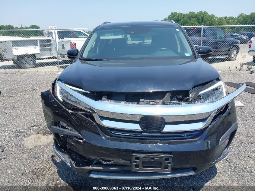 2021 Honda Pilot Awd Elite VIN: 5FNYF6H02MB070017 Lot: 39869363