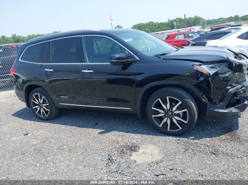 2021 Honda Pilot Awd Elite VIN: 5FNYF6H02MB070017 Lot: 39869363