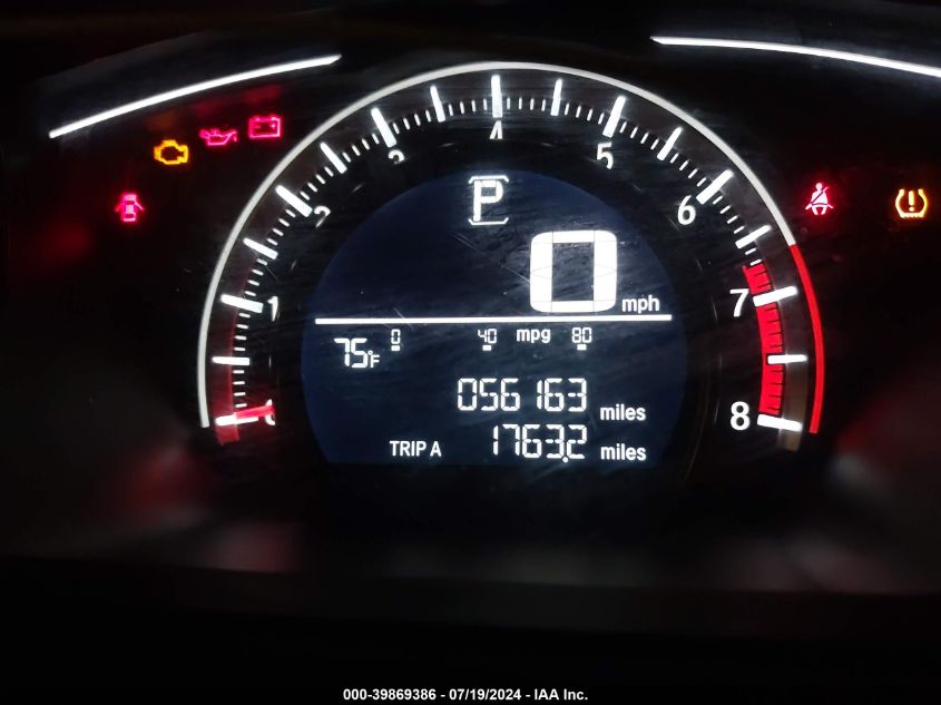 2018 Honda Civic Lx VIN: 2HGFC2F5XJH543399 Lot: 39869386