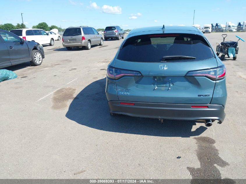 2024 Honda Hr-V Awd Sport/Awd Sport W/O Bsi VIN: 3CZRZ2H59RM730065 Lot: 39869393