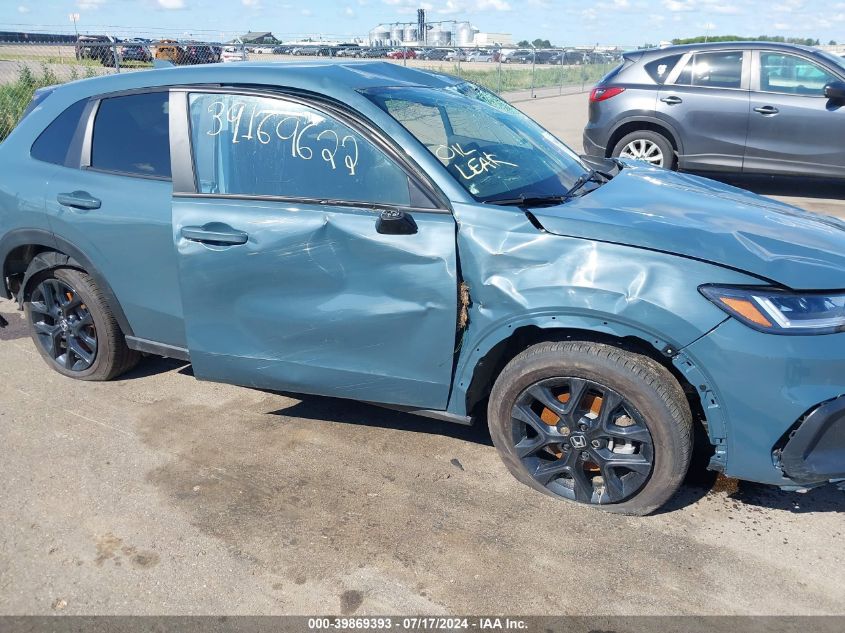 2024 Honda Hr-V Awd Sport/Awd Sport W/O Bsi VIN: 3CZRZ2H59RM730065 Lot: 39869393