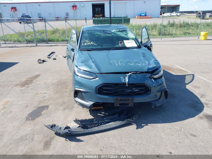 2024 Honda Hr-V Awd Sport/Awd Sport W/O Bsi VIN: 3CZRZ2H59RM730065 Lot: 39869393