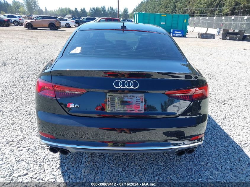 2018 Audi S5 3.0T Premium Plus VIN: WAUR4AF51JA012395 Lot: 39869412