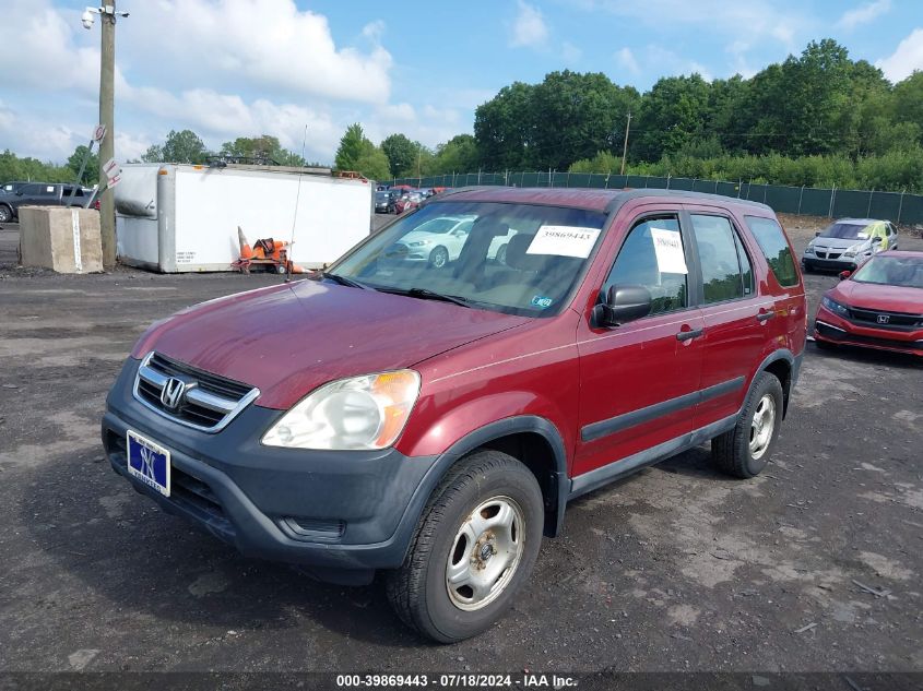 2004 Honda Cr-V Lx VIN: SHSRD78454U203378 Lot: 39869443