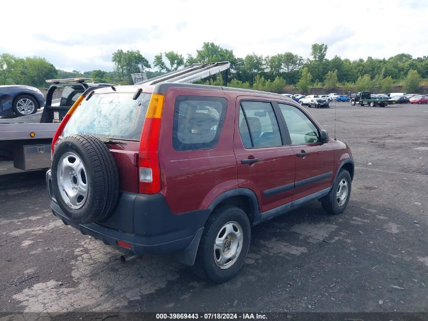 2004 Honda Cr-V Lx VIN: SHSRD78454U203378 Lot: 39869443