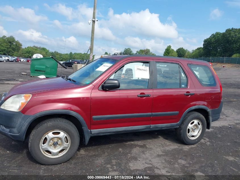 2004 Honda Cr-V Lx VIN: SHSRD78454U203378 Lot: 39869443