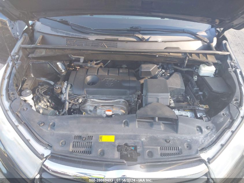 2016 Toyota Highlander Le VIN: 5TDZARFH9GS018106 Lot: 39869493