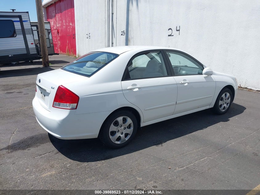 2007 Kia Spectra Ex VIN: KNAFE121875438959 Lot: 39869523