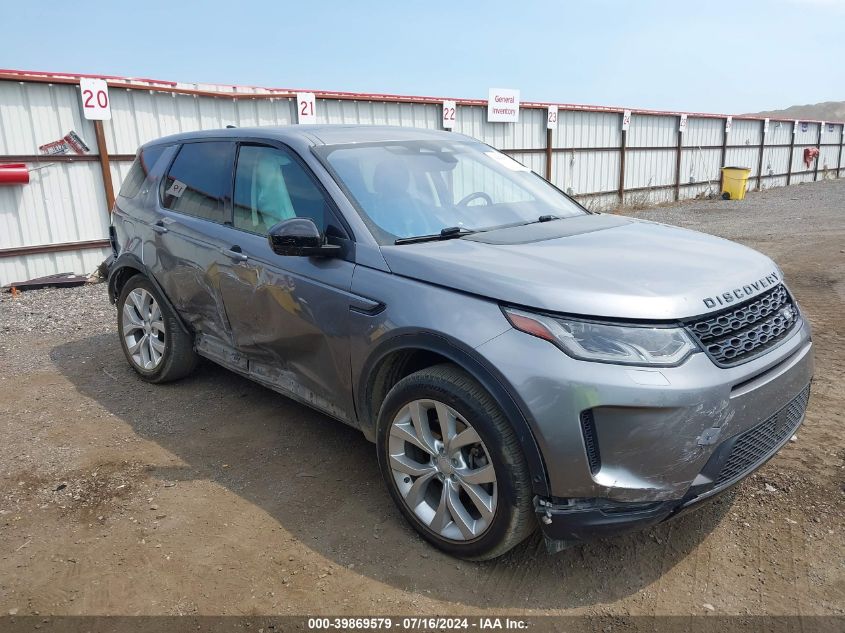 2021 Land Rover Discovery Sport Se VIN: SALCP2FX9MHA89272 Lot: 39869579