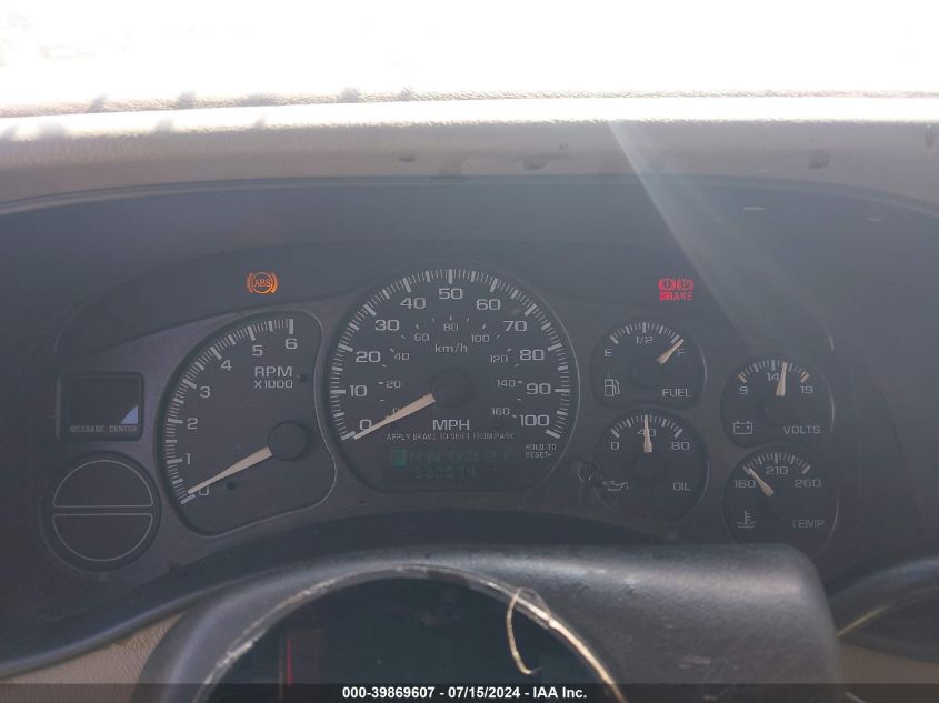 2002 Chevrolet Tahoe Lt VIN: 1GNEC13T82R155023 Lot: 39869607