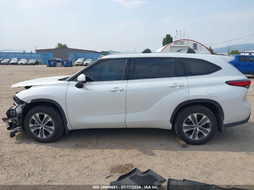 2022 Toyota Highlander Xle VIN: 5TDGZRBH2NS237718 Lot: 39869661