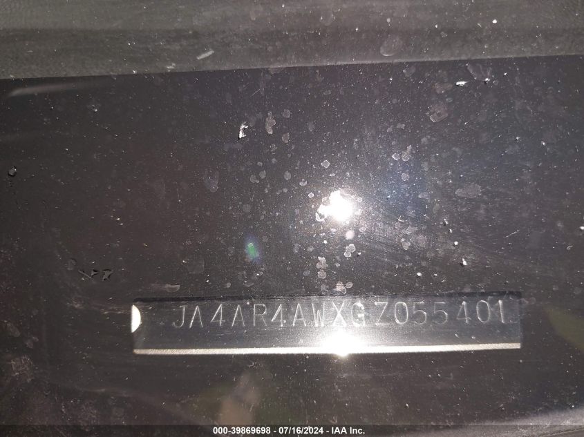 2016 Mitsubishi Outlander Sport 2.4 Gt VIN: JA4AR4AWXGZ055401 Lot: 39869698