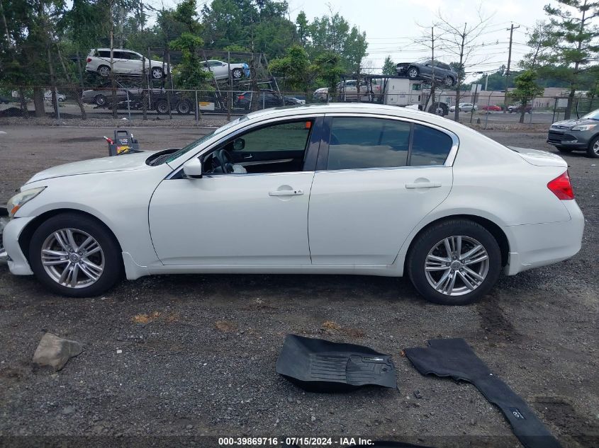 2011 Infiniti G37X VIN: JN1CV6AR5BM409673 Lot: 39869716