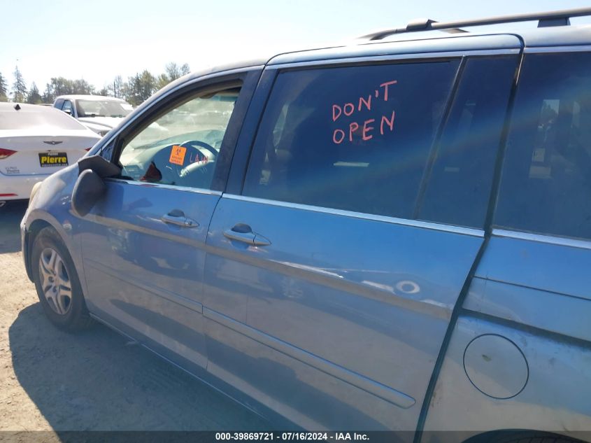 2006 Honda Odyssey Ex-L VIN: 5FNRL38726B054833 Lot: 39869721