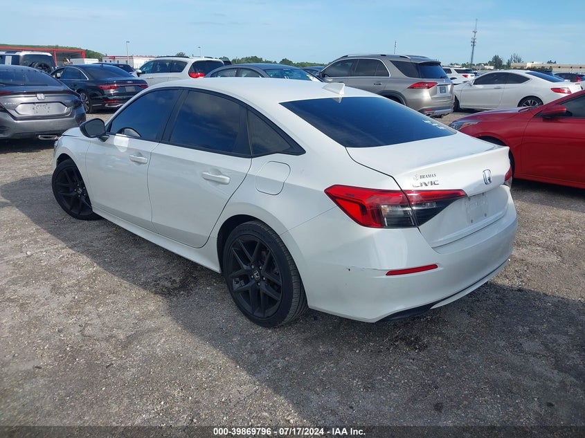 VIN 2HGFE2F55NH502310 2022 HONDA CIVIC SPORT