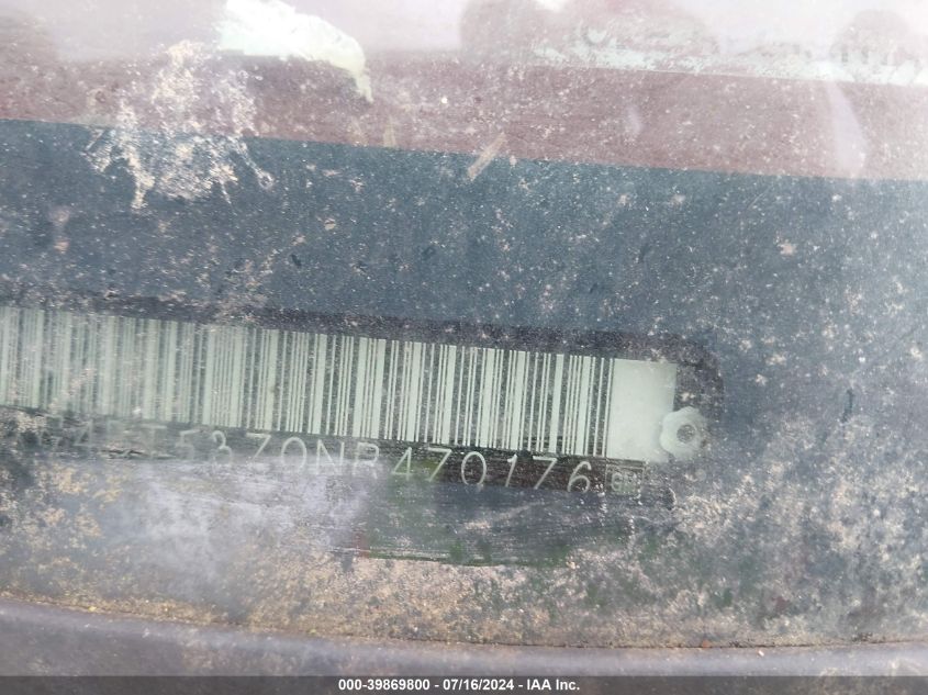 1992 Buick Roadmaster Limited VIN: 1G4BT5370NR470176 Lot: 39869800