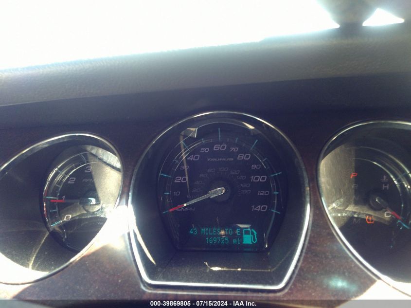 2011 Ford Taurus Sel VIN: 1FAHP2EW1BG168639 Lot: 39869805