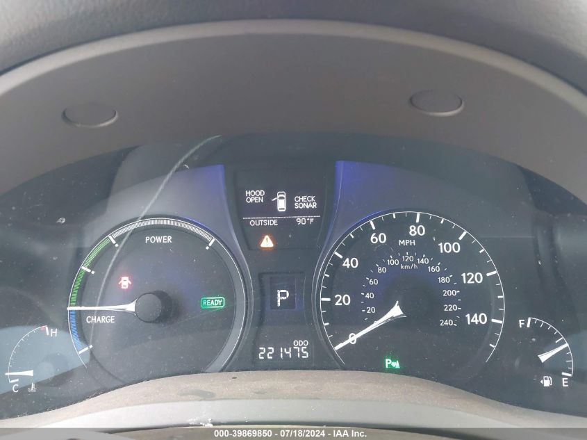 2010 Lexus Rx 450H VIN: JTJBC1BA0A2402714 Lot: 39869850
